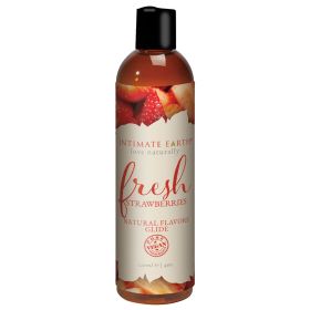 Intimate Earth Flavored Glide (Option: Fresh Strawberries 4oz)