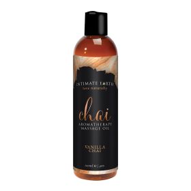Intimate Earth Aromatherapy Massage Oil (Option: Chai 4oz)