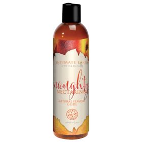 Intimate Earth Flavored Glide (Option: Naughty Peaches 4oz)