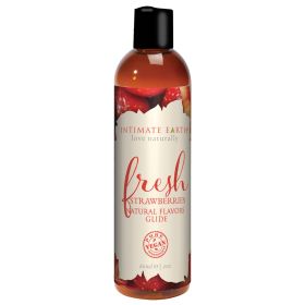 Intimate Earth Flavored Glide (Option: Fresh Strawberries 2oz)