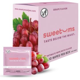 Sweetums Intimate Wipes (Option: Grape Flavor)