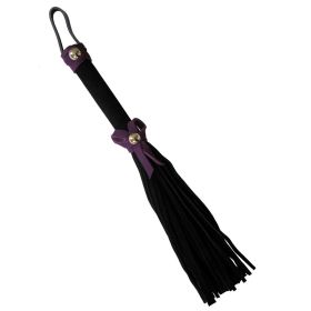 Love Knot Mini Flogger w/ Bow (Option: Black w/Purple Bow)