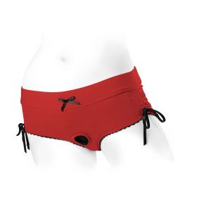SpareParts Sasha Harness Red/Black Nylon (Option: Medium)