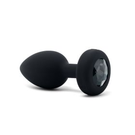 B-Vibe Vibrating Jewel Plug Medium/Large (Option: Black)