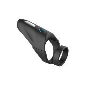 FORTO F-48 Vibrating Perineum Double C-Ring (Option: Black)