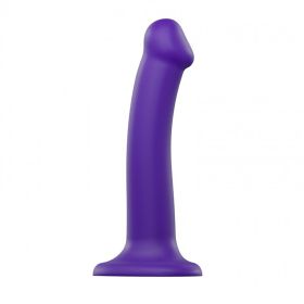 Strap-On-Me Bendable Dual Density Semi-Realistic Dil Purple (Option: Medium)