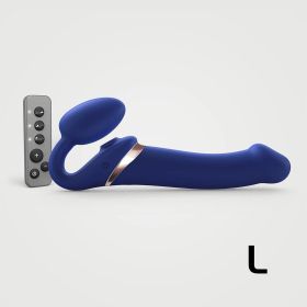 Strap-On-Me Multi-Orgasm Large Bendable Strap-On (Option: Blue)