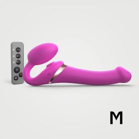 Strap-On-Me Multi-Orgasm Medium Bendable Strap-On (Option: Fuchsia)